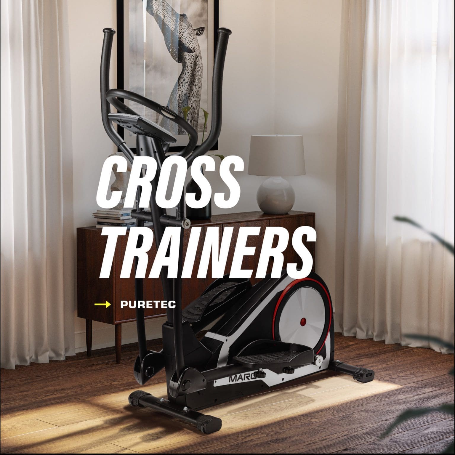 Puretec Fitness web design Cross Trainers web design banner by bluestone98.com