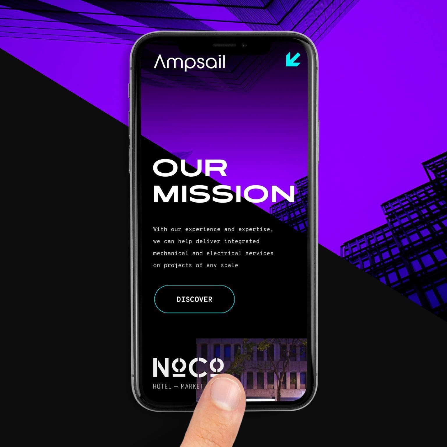 Ampsail branding and web design agency bluestone98 design agency