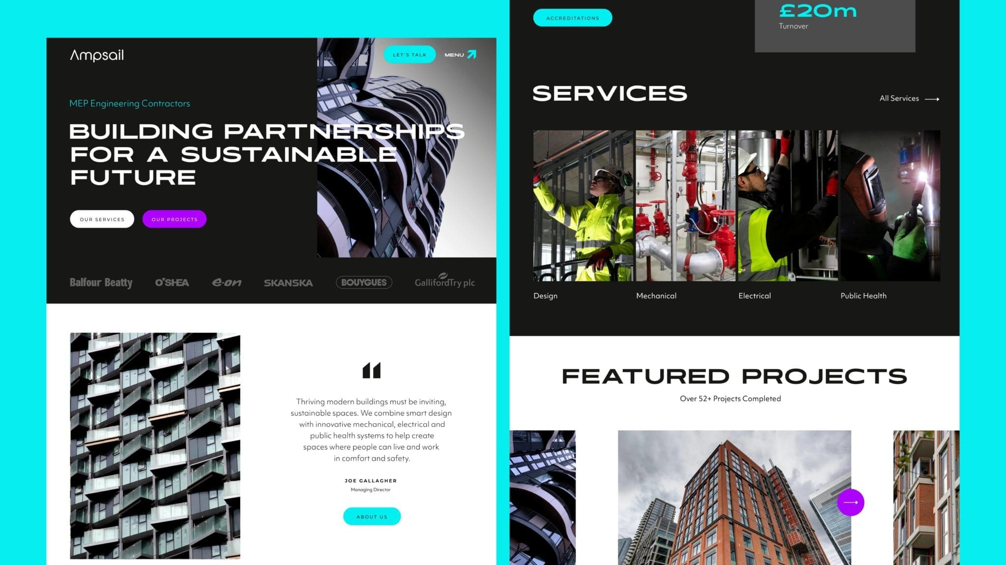 Ampsail branding and web design agency bluestone98 design agency