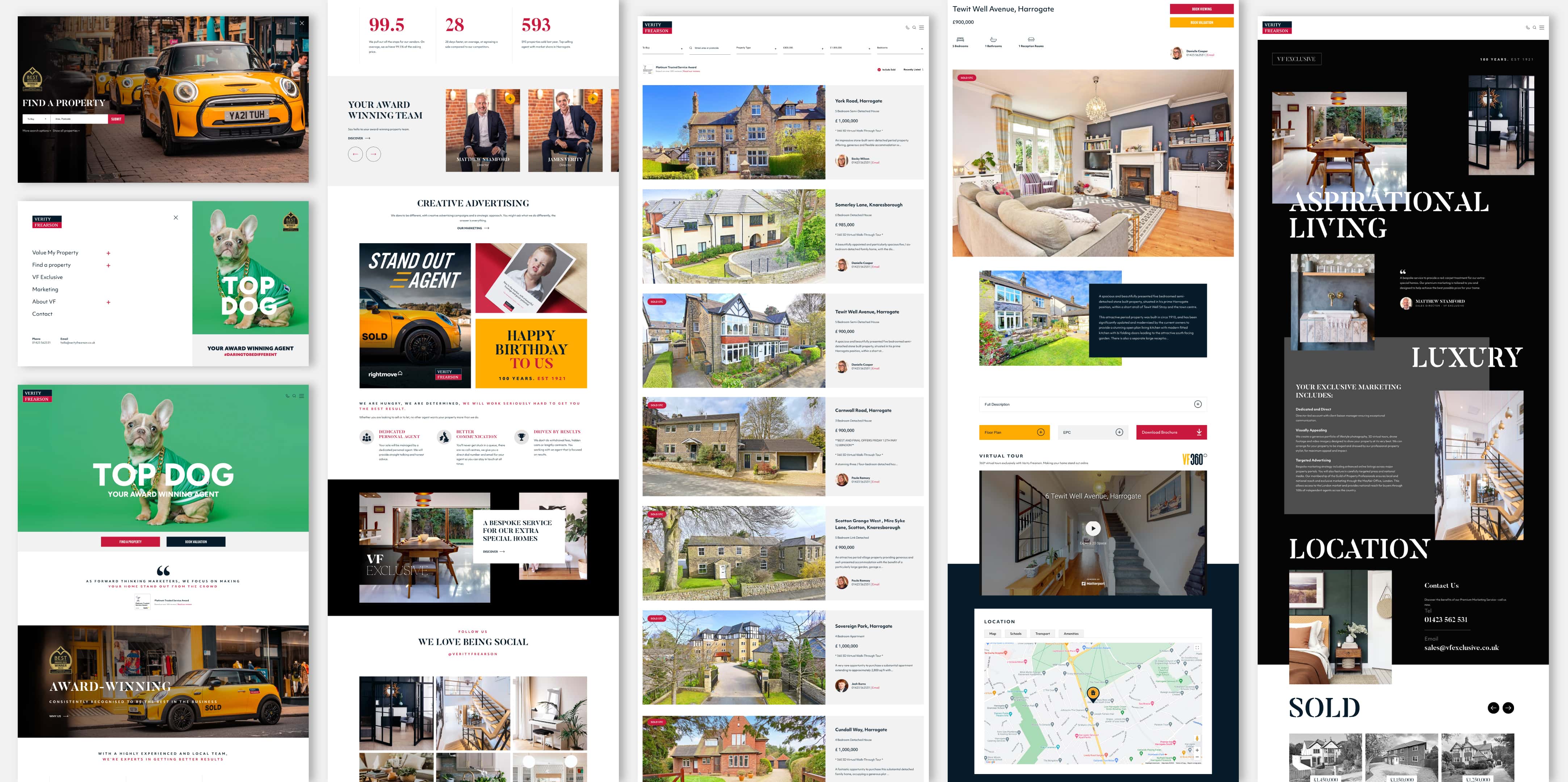 Verity Frearson web design