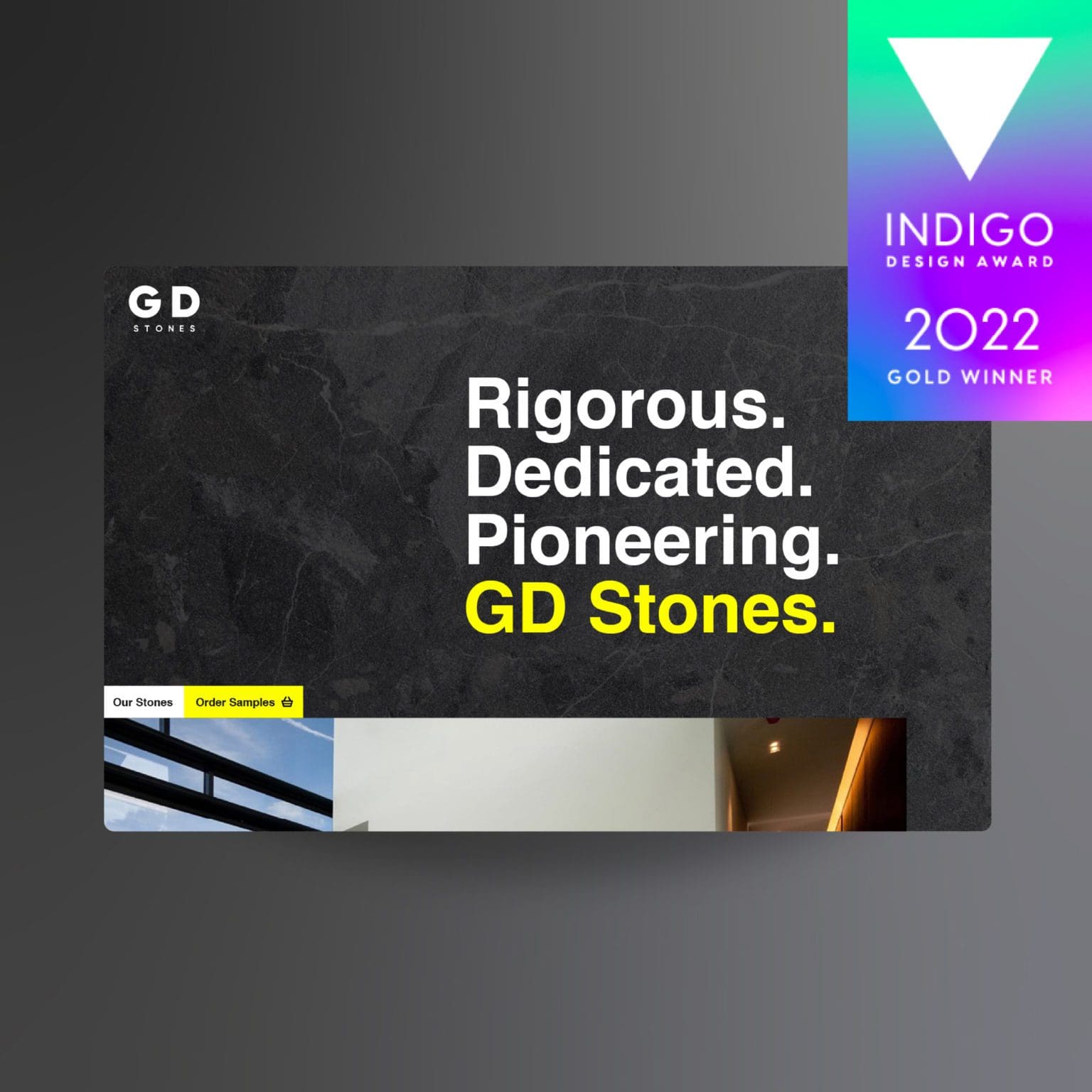 Indigo Design Award GD Stones Design award to Bluestone98