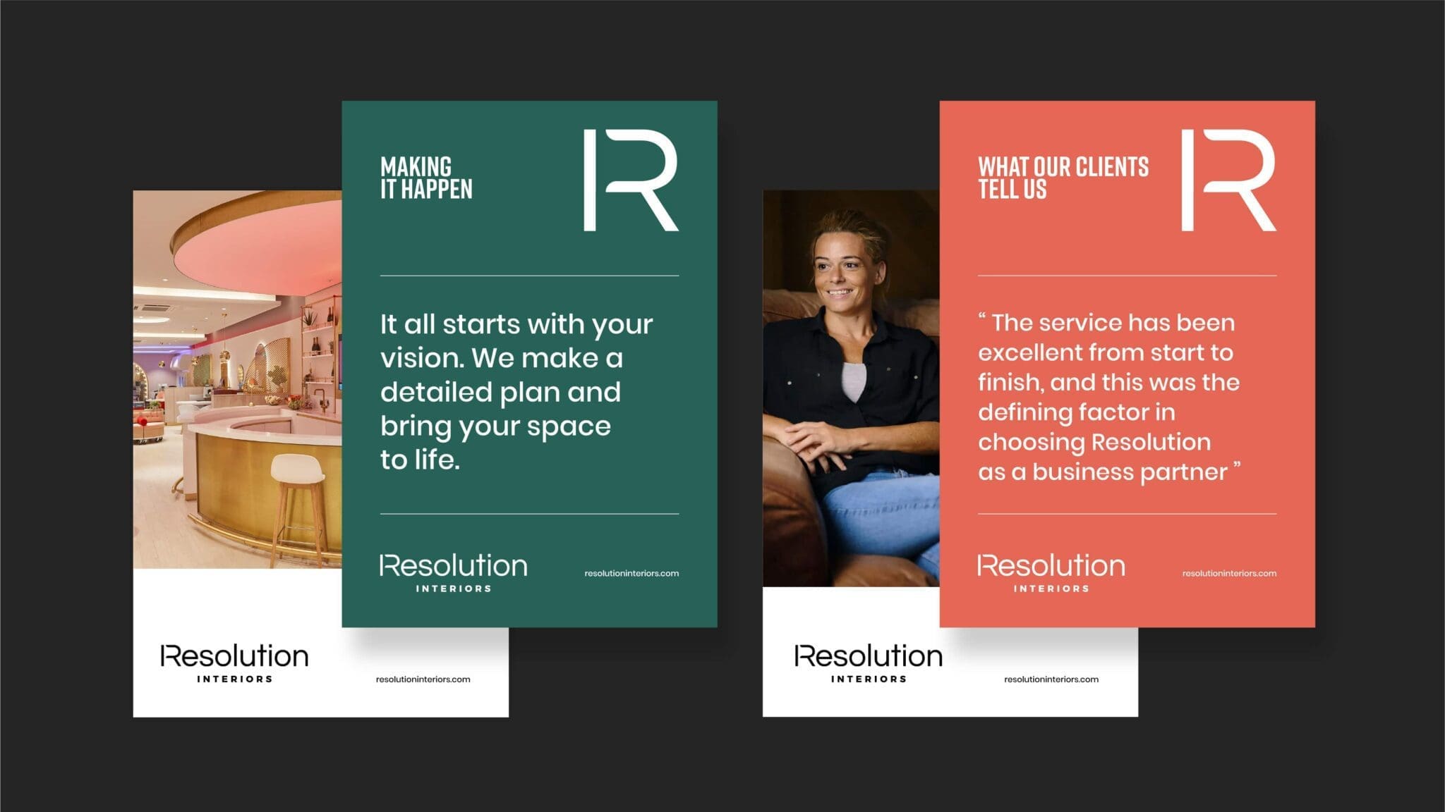 Resolution Interiors branding by Bluestone98