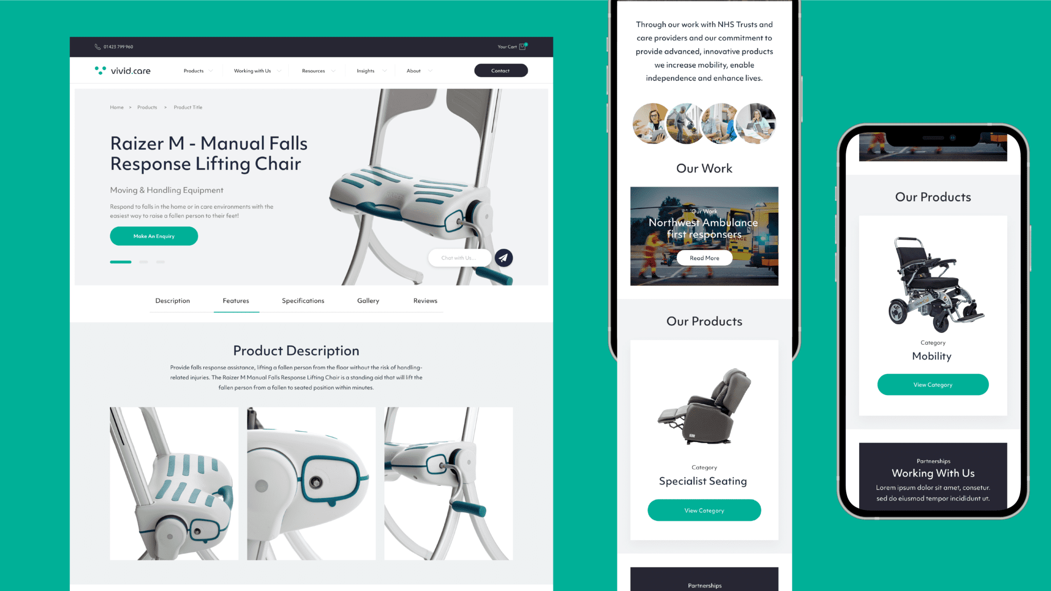 Vivid Care E-Commerce website by Bluestone98