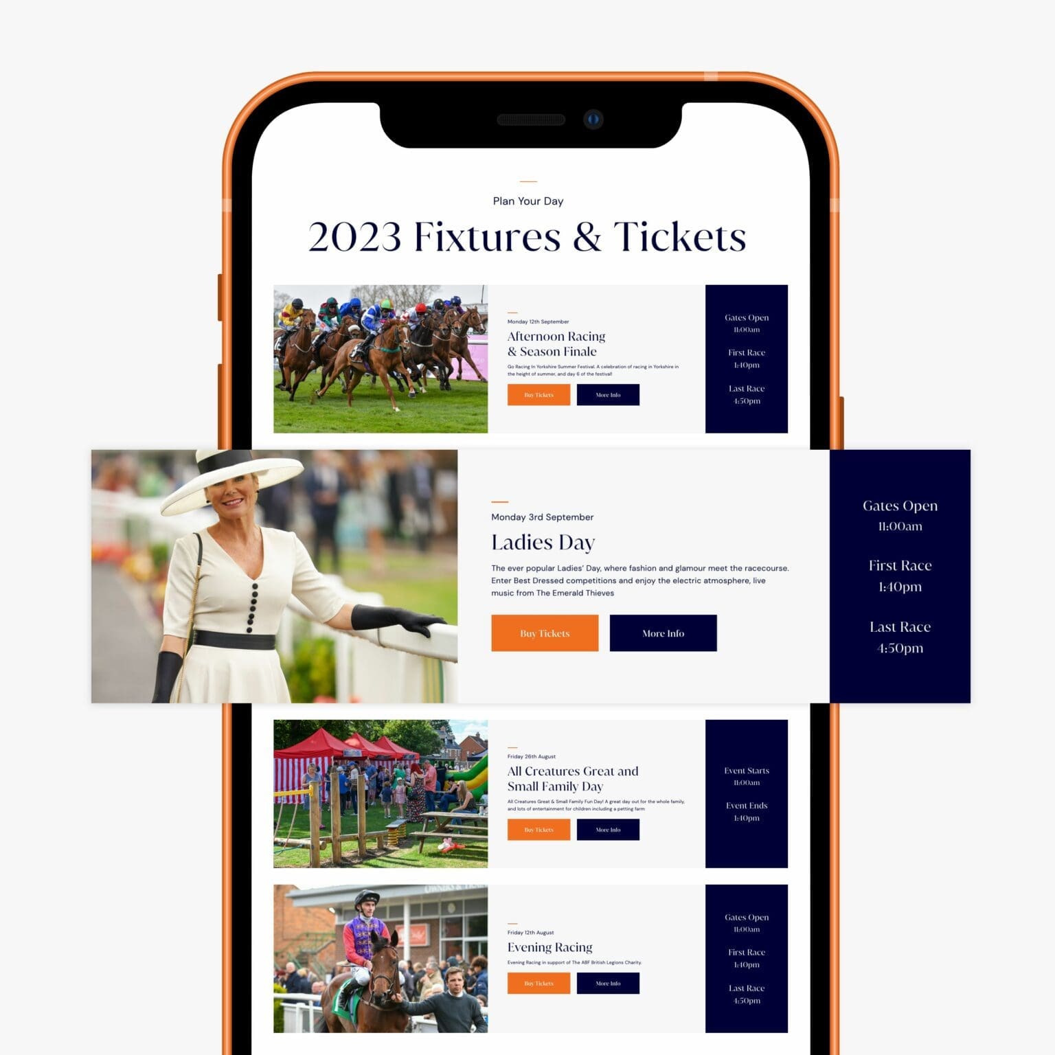 Thirsk Race Course responsive website by Bluestone98
