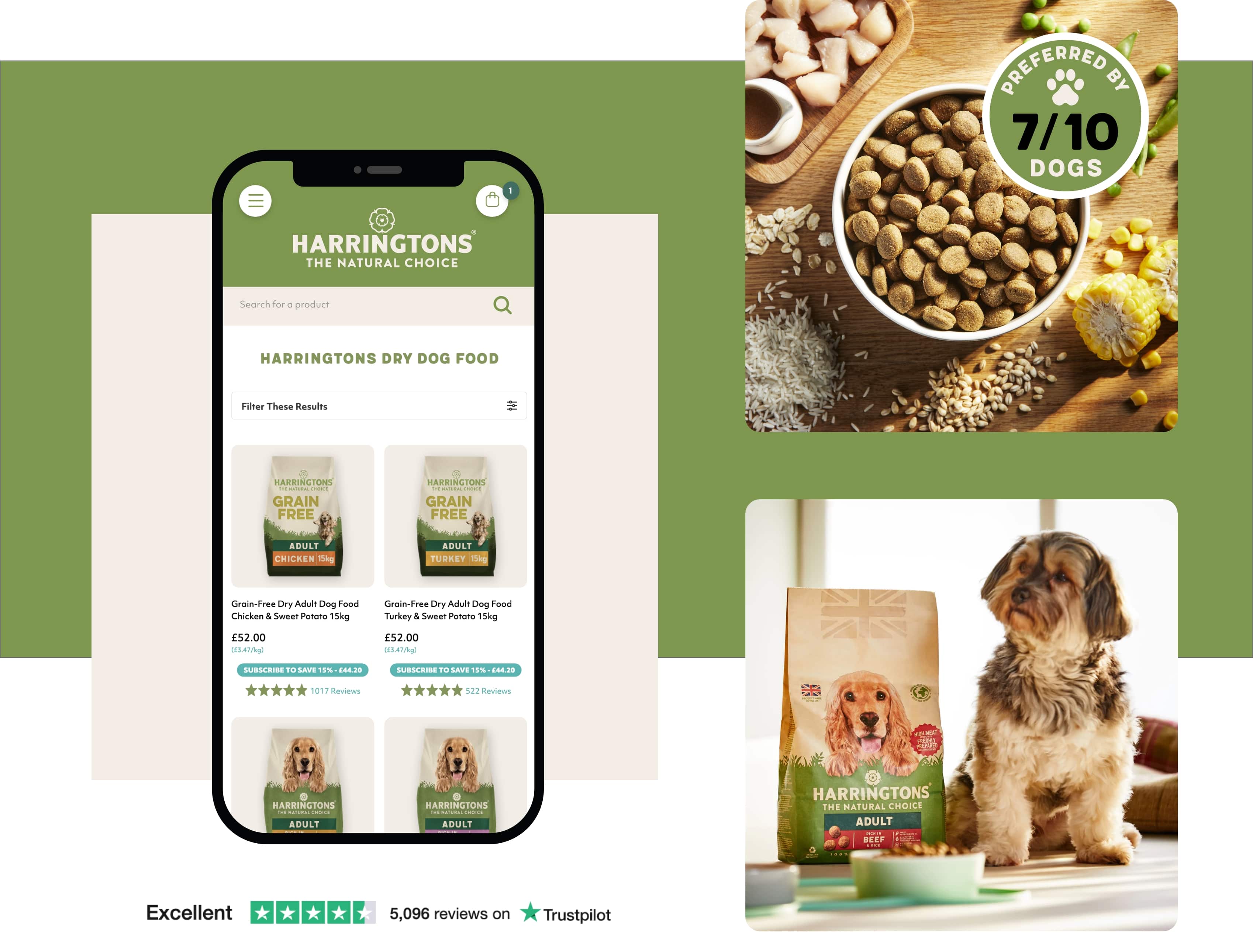 Responsive website design by Bluestone98 for Harringtons Pet Food, what is ecommerce seo