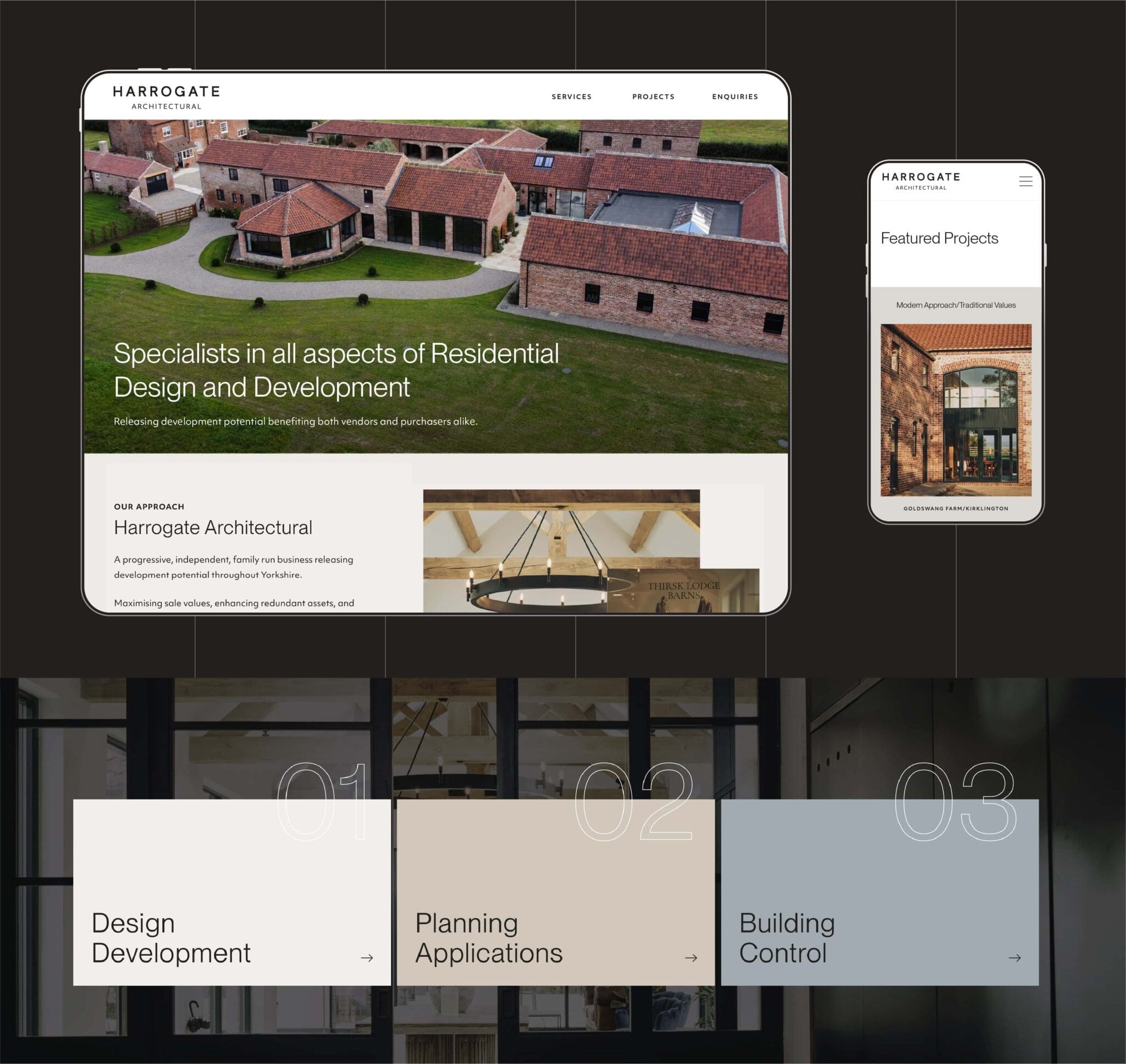 Harrogate Architectural web design agency London bluestone98