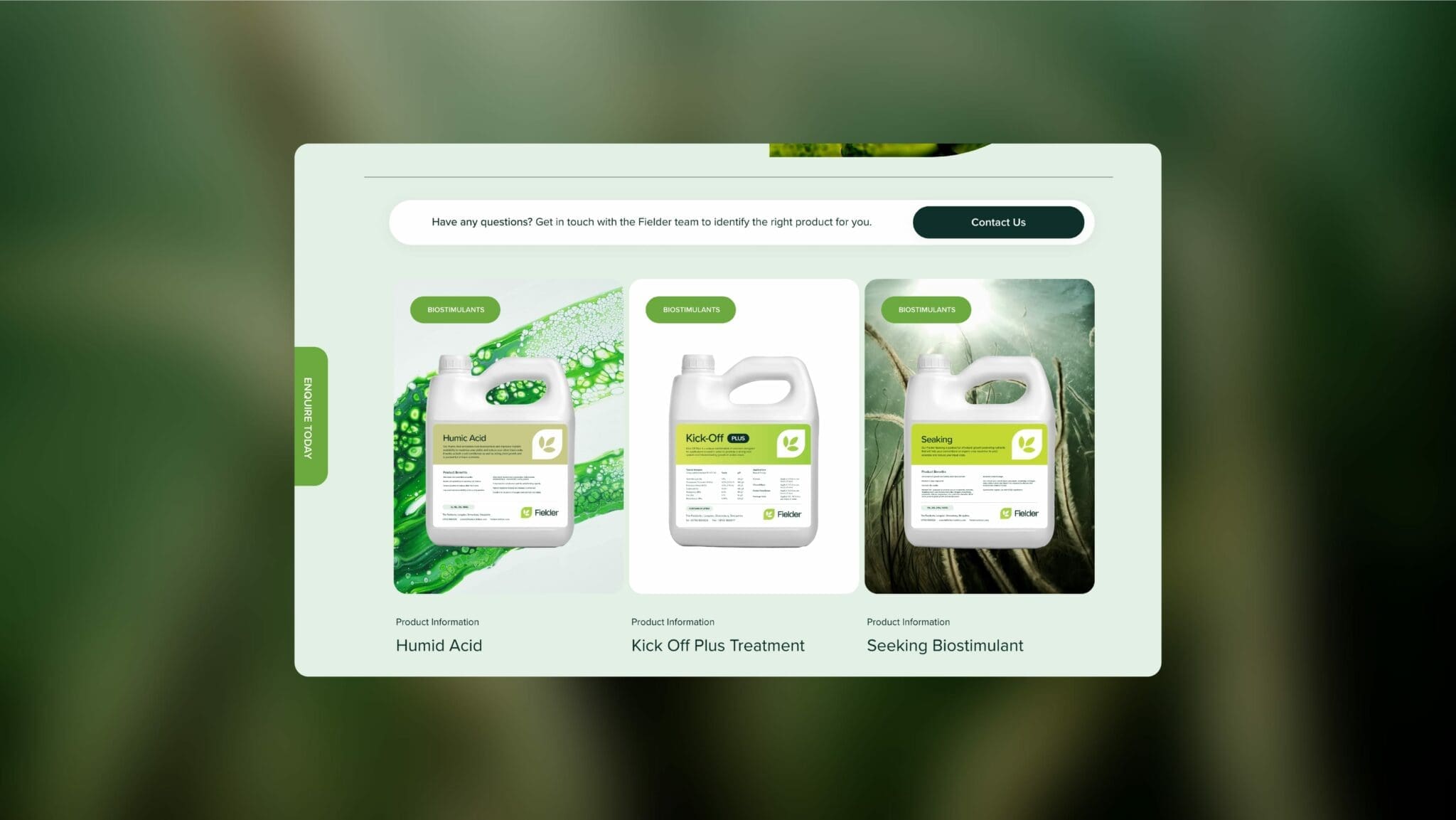 Fielder Nutrition branding and web design by Bluestone98