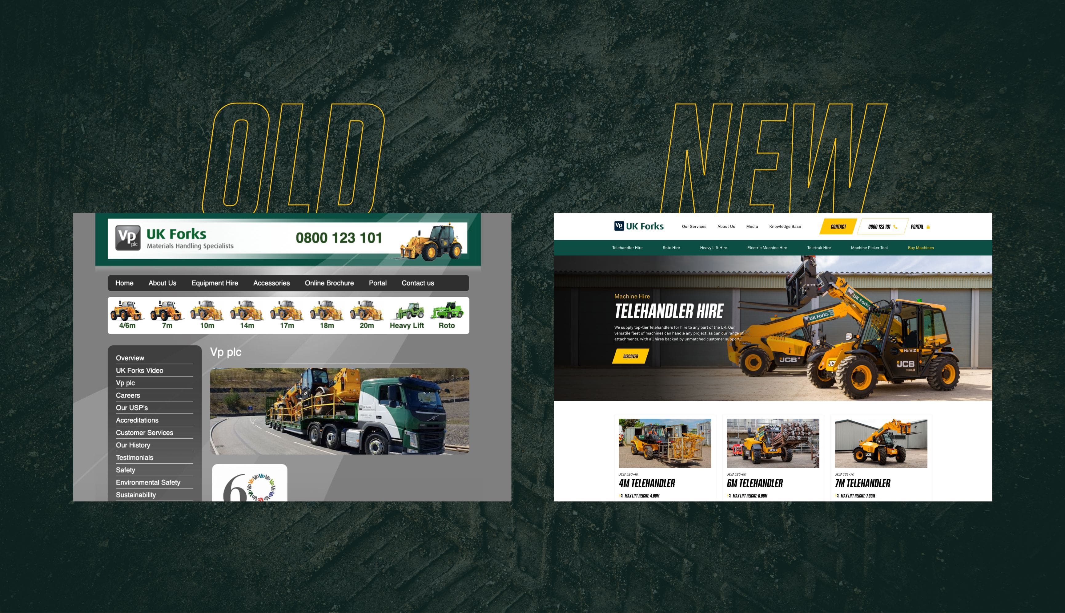 UK Forks old v's new website design by Bluestone98, web design for website