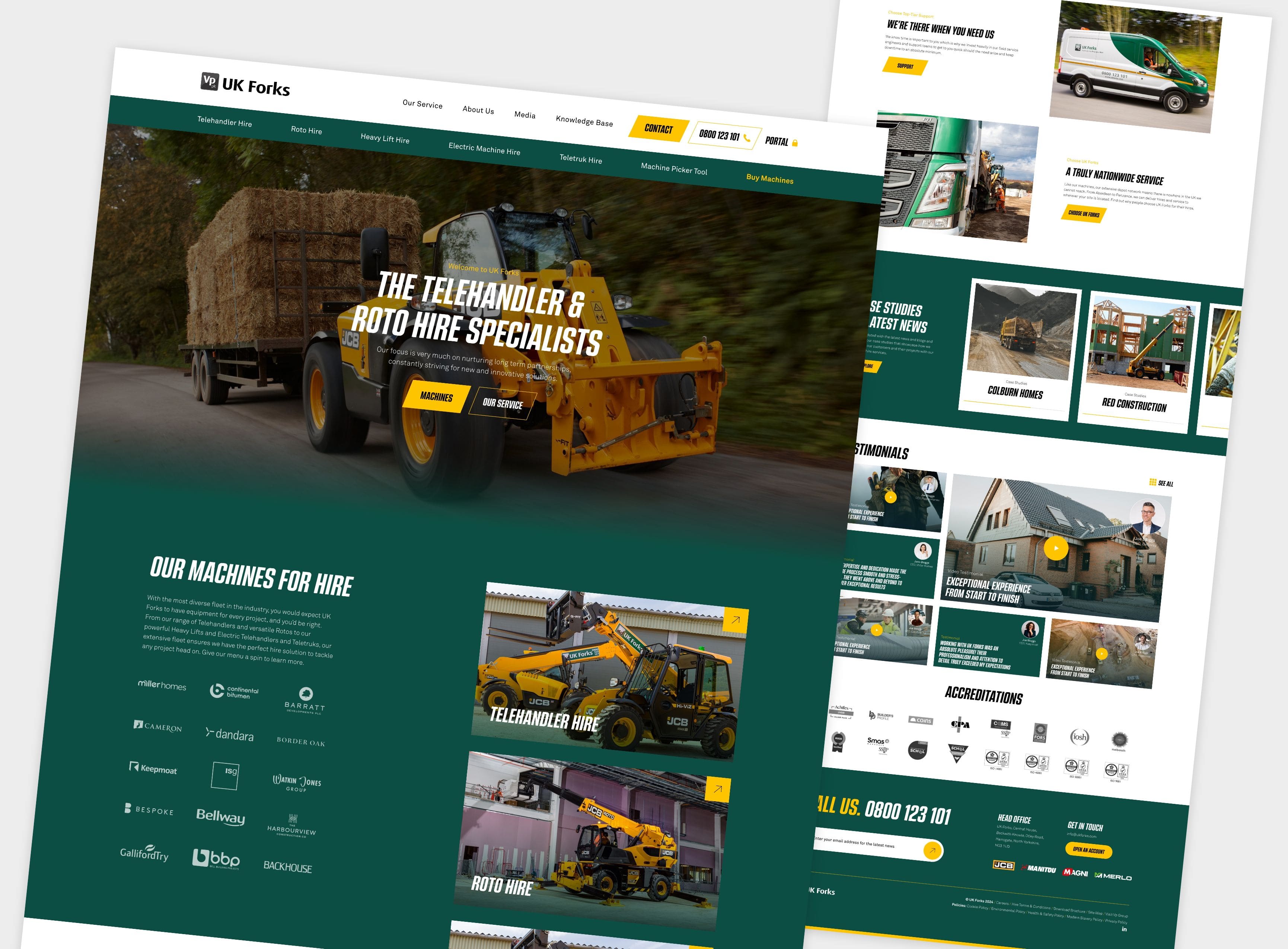 VP UK Forks new website design layouts