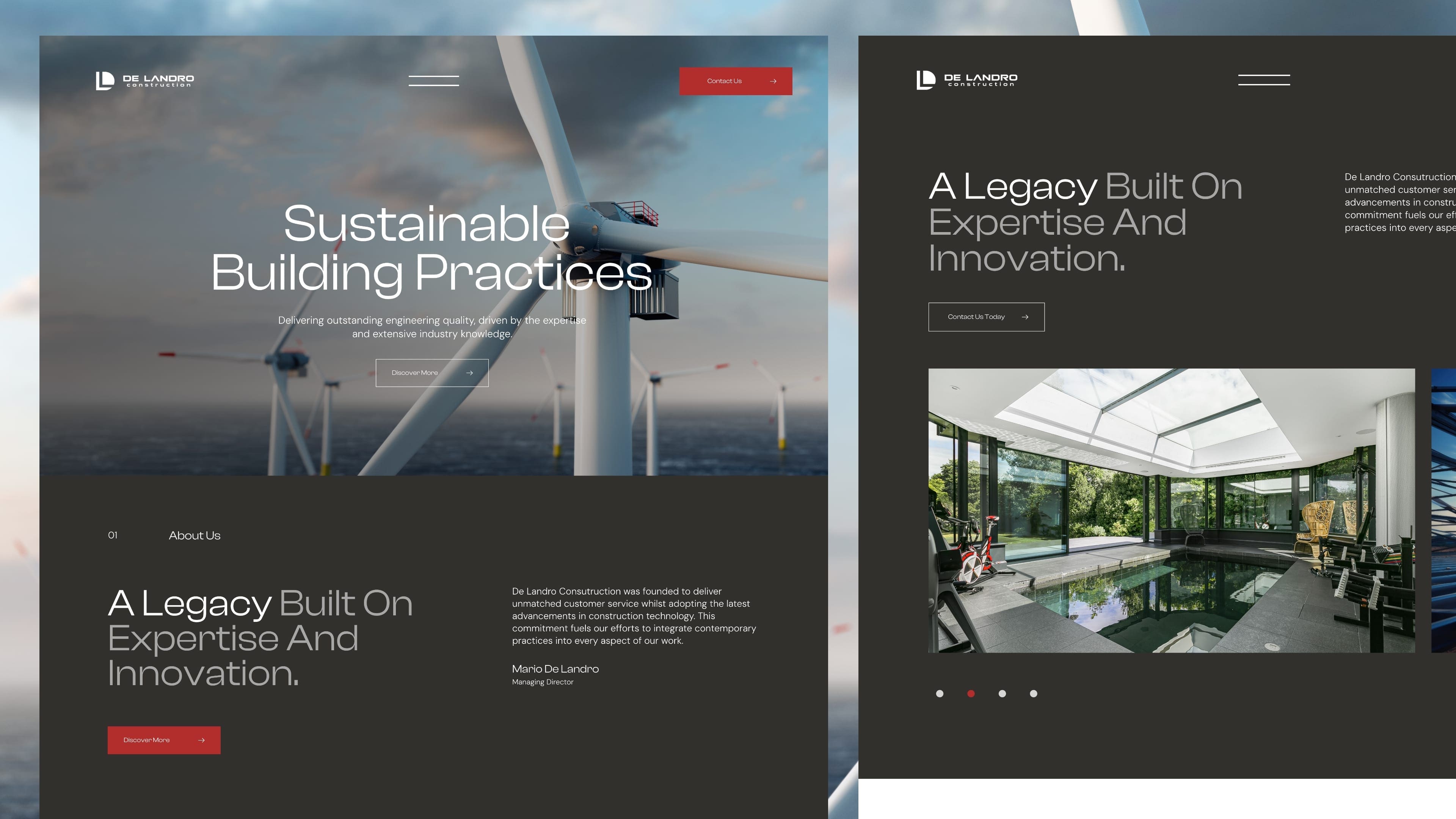 De Landro Construction web design by Bluestone98 web visual, The Future of Web Design in 2025