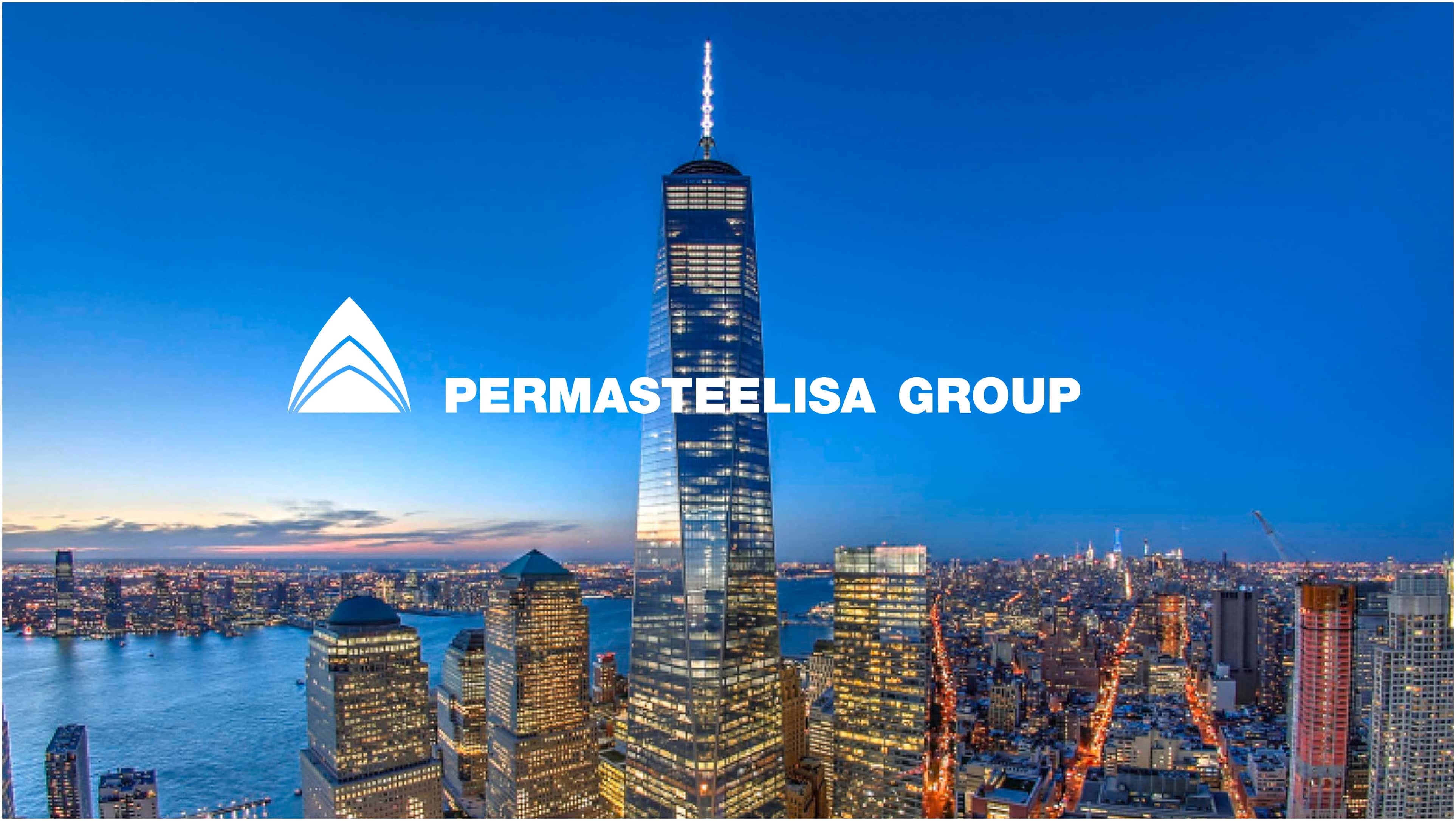 Skyline view with company logo, Permasteelisa website design, bespoke web design drives business growth