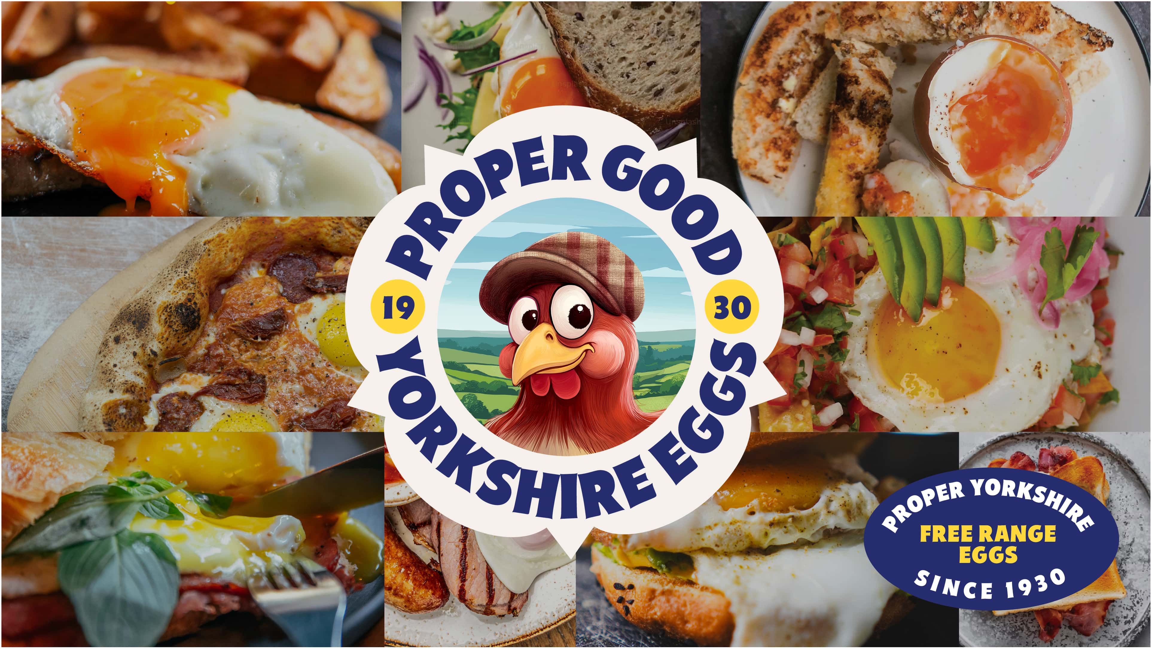 creative branding agency UK, Proper Good Yorkshire Eggs by bluestone98.com